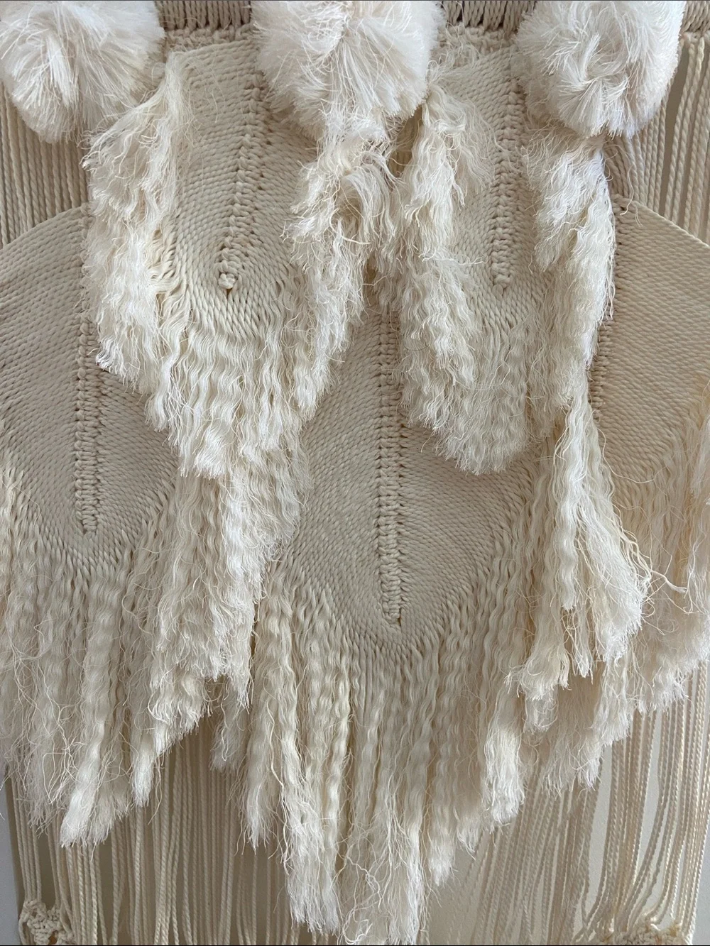 Pottery Barn Cream Macramé Wall Hanging